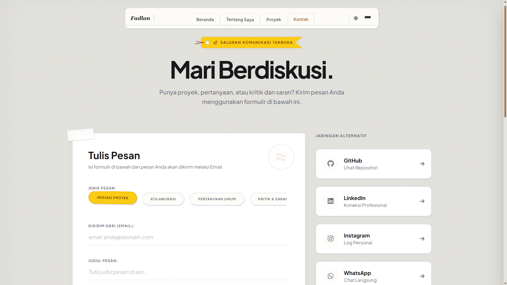 Personal Portofolio screenshot 4