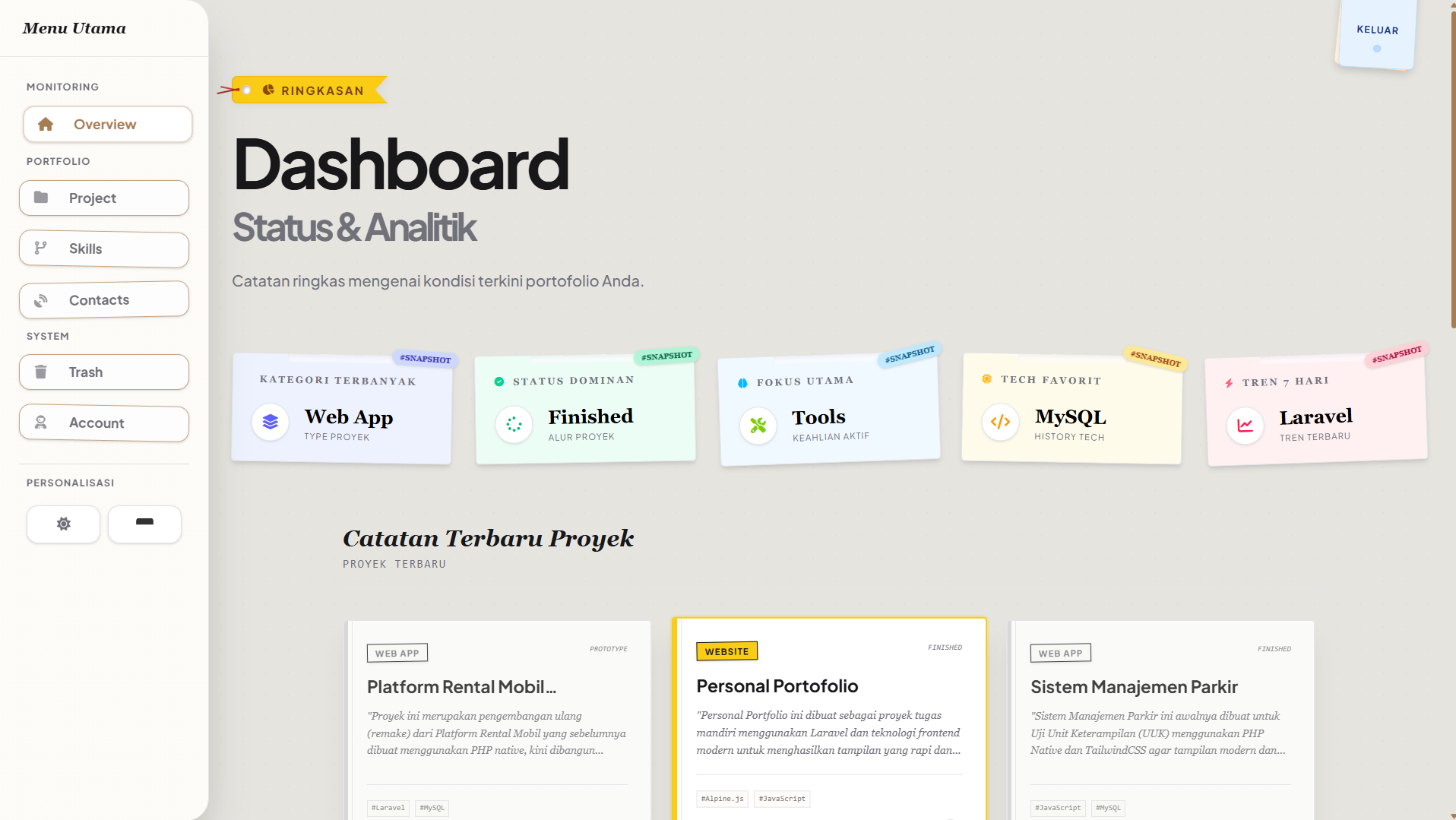 Personal Portofolio screenshot 5